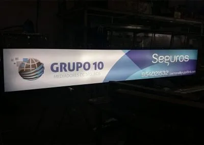 Galería de trabajos de rótulos luminosos. Sevilla LEDS rótulos e iluminación. Rótulos luminosos, Iluminación LEDS, Mantenimiento de rótulos.