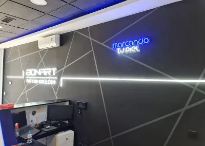 Galería de trabajos de Rótulos luminosos.